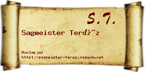 Sagmeister Teréz névjegykártya